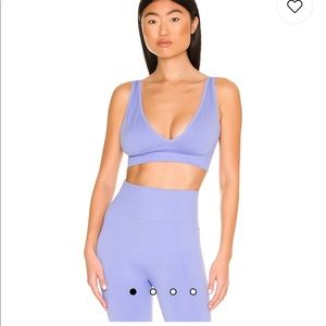 WeWoreWhat V-neck bra Top in Powder Blue -NWT